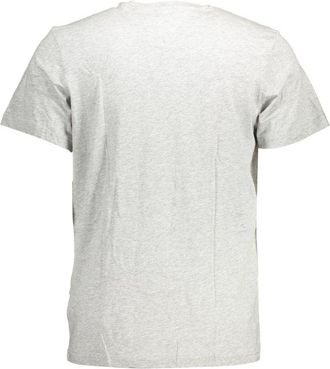 Tommy Hilfiger Logo-Print Organic Cotton T-Shirt - Gray