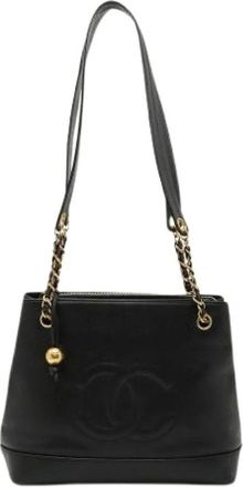 Chanel Pre-owned Shoulder Bags, female, Black, Size: ONE SIZE Pre-owned Vintage Shoulder Bag