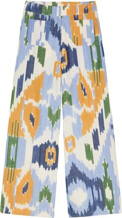 Emporio Sirenuse Adele Printed Wide-leg Trousers - Blue - 46 (UK14 / L)