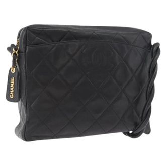 Chanel Pre-owned Cross Body Bags, female, Black, Size: ONE SIZE Pre-owned Vintage Shoulder Bag