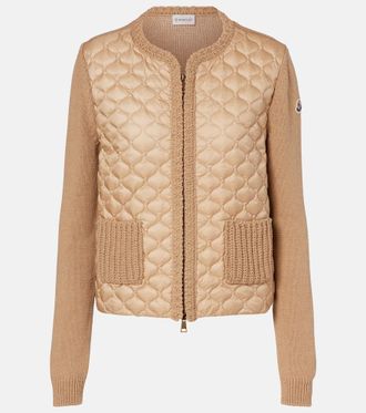 Moncler Down-paneled cardigan