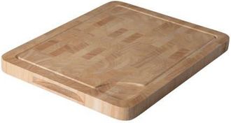 Be Home Rubberwood End Grain Rectangular Cutting Board, in Natural - Medium at Nordstrom