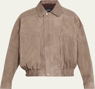 Arma Frederica Suede Bomber Jacket