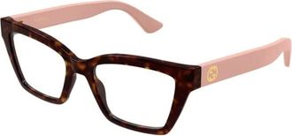 Gucci Glasses, female, Pink, Size: 55 MM Optical Frame