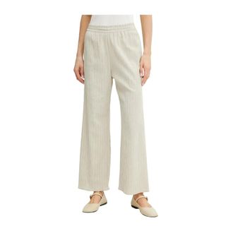 Max Mara Dames, Broeken, Beige, Maat: L Katoen