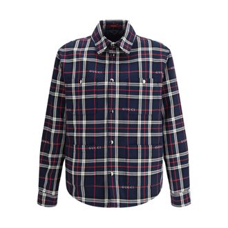 Gucci Tartan Logo Overshirt