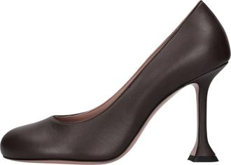 Amina Muaddi Met hak Bruin - Dames - Pumps - Bruin - 36 EU - Schoenen