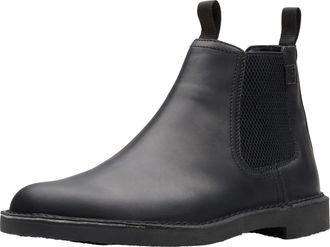 Clarks Mens Shepton Easy Chelsea Boot, Black Leather, 9 UK