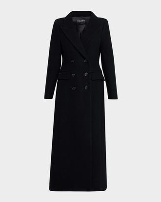 Dolce & Gabbana Double-Breasted Wool Long Coat