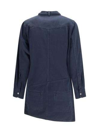 Isabel Marant Womens Nouria Shirt Dress Black Cotton