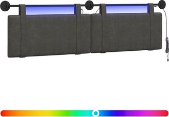 vidaXL Cabecero Colgante Negro Pu Antiguo Vidaxl