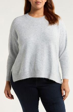 Vince Camuto Sequin Accent Creweck Sweater in Vapor at Nordstrom Rack, Size 1X