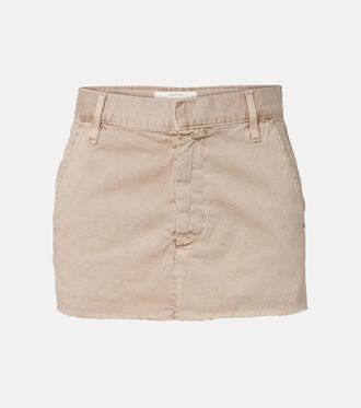 Slvrlake Denim Chino cotton canvas miniskirt