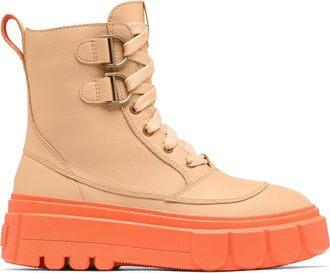 Sorel Caribou X Waterproof Leather Lace-Up Boot in Ceramic/Optimized Orange at Nordstrom Rack, Size 10.5