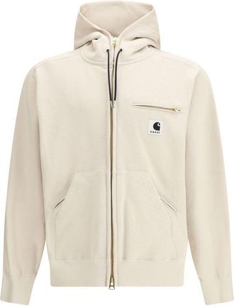 sacai Beige Cotton Mens Sweatshirt