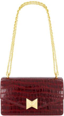 Mac Duggal Crocodile Leather Shoulder Bag