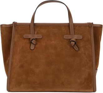 Gianni Chiarini Marcella Club Knoopdetail Shopper - Dames - Shoppers - Bruin - ONE Size - Leer - Tassen