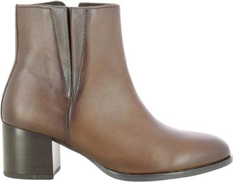 Gabor Elegante Stiefelette - Dames - Laarzen met Hak - Bruin - 42 EU - Leer - Schoenen