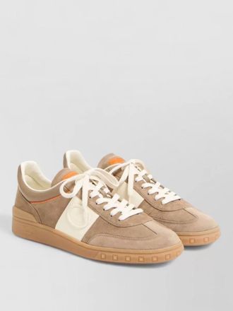 Valentino leather lace-up sneakers
