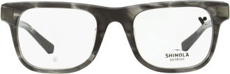 Shinola SH15002 Modified Rectangle Acetate Eyeglasses - Gray