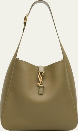 Saint Laurent Le 5 A 7 Large Shoulder Hobo Bag in Smooth Leather