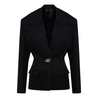 The Attico Dames, Jassen, Zwart, Maat: S