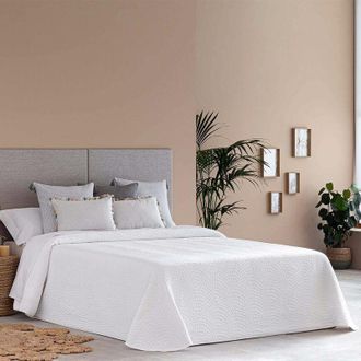 Confecciones Paula Colcha Capa Onda Blanco, 160