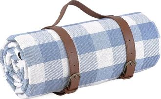 OEM Manta De Picnic Plegable Extragrande, Impermeable Y Resistente A La Arena, Ideal Para Acampar, Parques, C&eacute;sped E Interiores - Azul, 200 Cm X 200 Cm