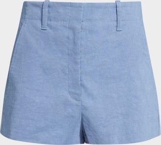 A.L.C. Liam Linen-Blend Trouser Shorts