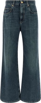 Brunello Cucinelli Hedendaagse Loose Jeans - Dames - Loose Fit Jeans - Blauw - S - Katoen - Jeans