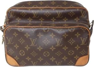 Louis Vuitton Pre-owned Cross Body Bags, female, Brown, Size: ONE SIZE Pre-owned Vintage Canvas Crossbody Bag