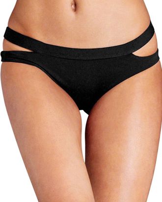 Seafolly Cut Out Hipster Bikini Bottom In Black