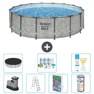 Bestway Piscina Bestway Steel Pro Max Redonda - 488x122 Cm - 8-piezas S556