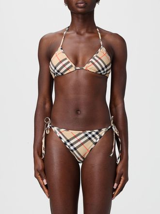 Burberry Bikini top Burberry in poliammide con stampa Vintage Check