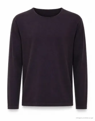 Fabrizio Del Carlo Dark Brown Lightweight Cotton Long Sleeve Top
