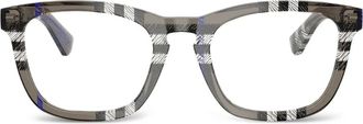 Burberry Sunglasses Occhiali squadrati a quadri - Grigio