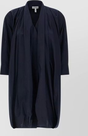 Loewe pinstripe jacket draped front three quarter sleeves