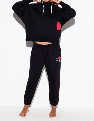 Spiritual Gangster Power Of Love Bowie Sweatpants In Black