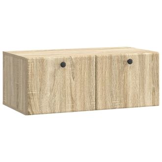 vidaXL Mueble De Tv De Pared 78,5 X 41 X 30 Cm Roble Sonoma Vidaxl