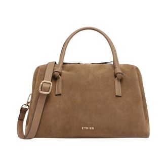 Etrier Sienne Handtas - Dames - Tassen - Bruin - Maat: ONE Size Katoen