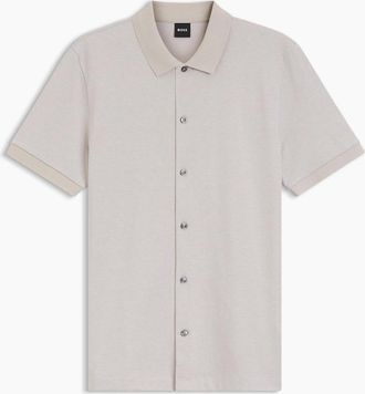 HUGO BOSS Mens H Powell 102 Polo Beige - Cream - Size: 38