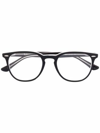 Ray-Ban RB7159 square-frame glasses - unisex - Acetate - 50 - Black