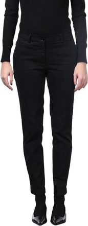Mason's New York Slim Chino Broek - Dames - Slim Fit Broeken - Zwart - XL - Katoen - Broeken