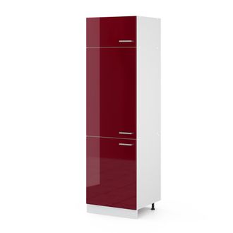 Vicco Mueble Despensa Universal R-line, Rojo Burdeos Alto Brillo, 60 Cm Con Puertas Vicco
