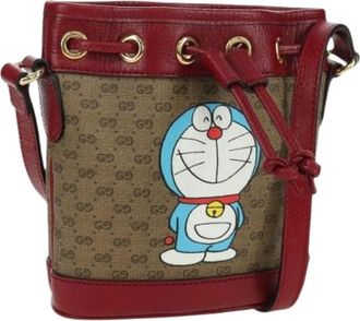 Gucci Pre-owned Vintage Micro Small GG Schoudertas - Dames - Vintage Tas - Beige - ONE Size - Leer - Vintage
