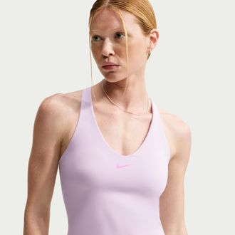 Nike Womens Universa -Support Padded Sports Bra Tank Top in Purple | IF0950-583