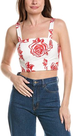 Milly Rose Embroidery Square Neck Top