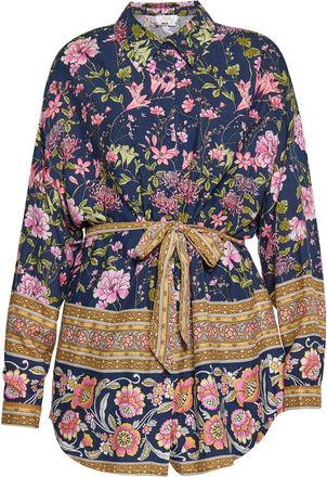 Usha Blouse Dames Navy Veelkleurig