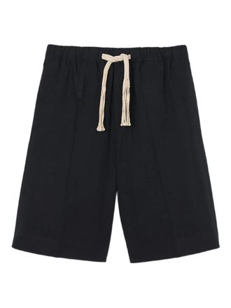 Sandro drawstring cotton shorts - Blue