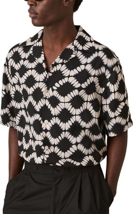 Reiss Makarb Abstract Floral Print Shirt